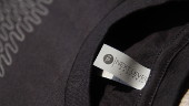 close up of t-shirt tag
